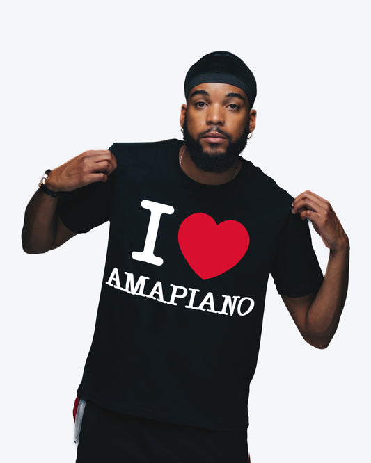 I Love Amapiano T-shirt Black