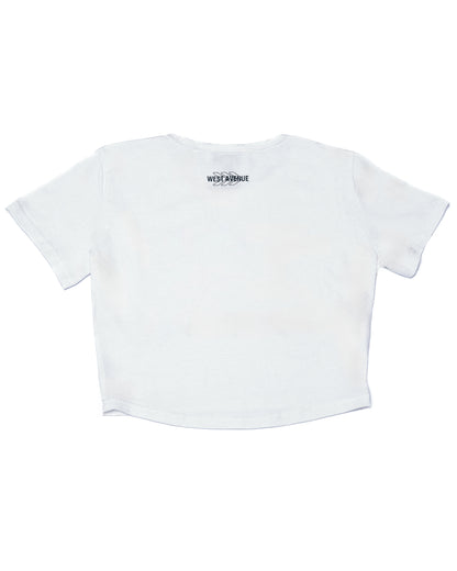 I Love Amapiano Crop Top White