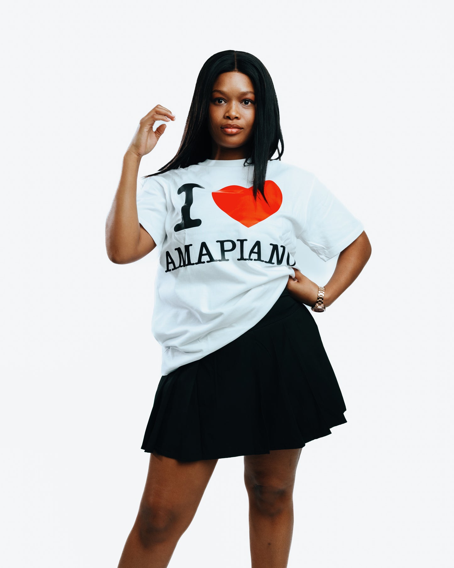 I Love Amapiano T-shirt White