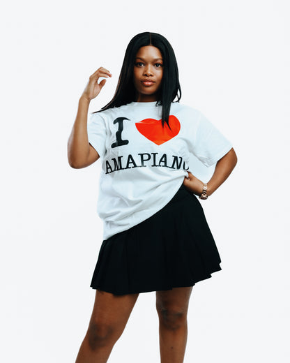 I Love Amapiano T-shirt White