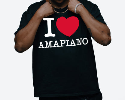 I Love Amapiano T-shirt Black